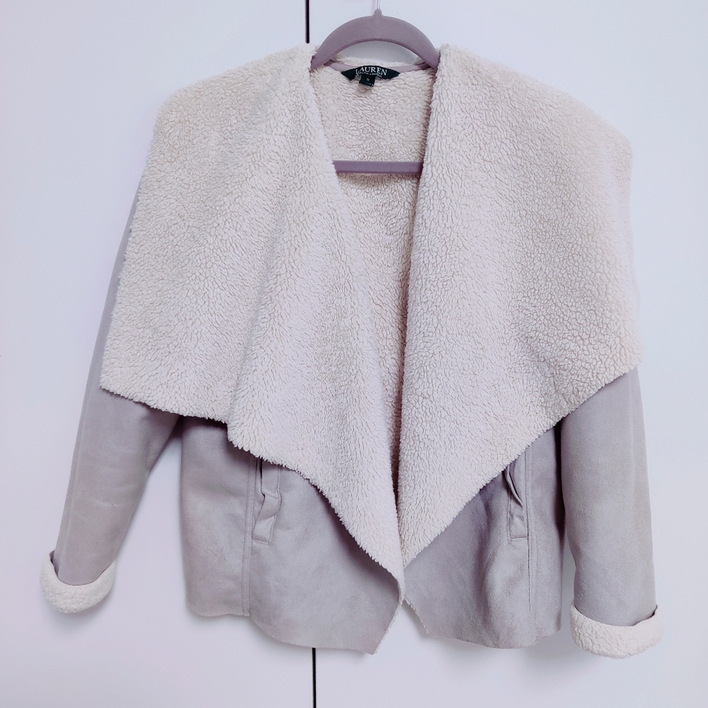 Lauren Ralph Lauren Open Front Long Sleeve Cardigan Women’s Sz Small